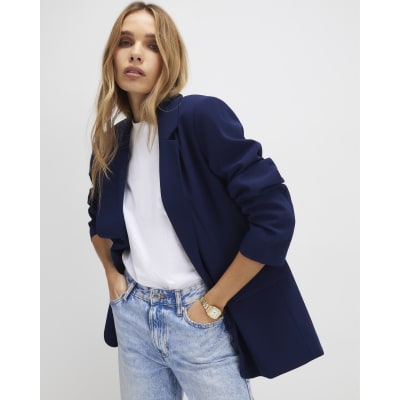 Navy Single Breasted Blazer