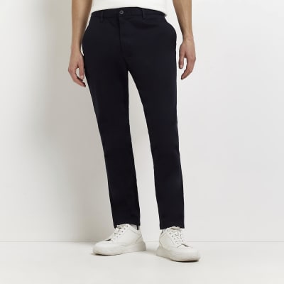 navy skinny fit chinos