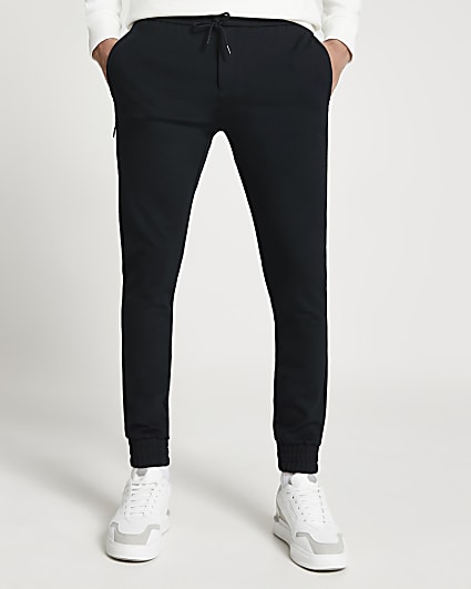 Navy skinny fit joggers