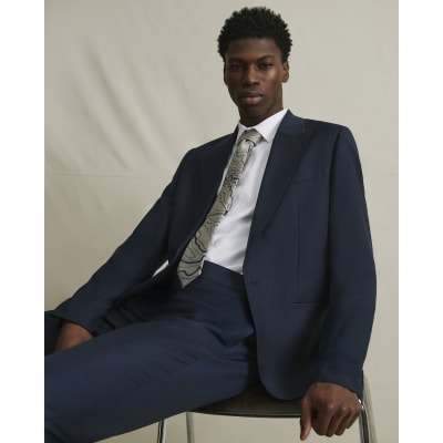 Navy Slim Fit Premium Suit Jacket