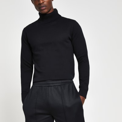 slim fit roll neck