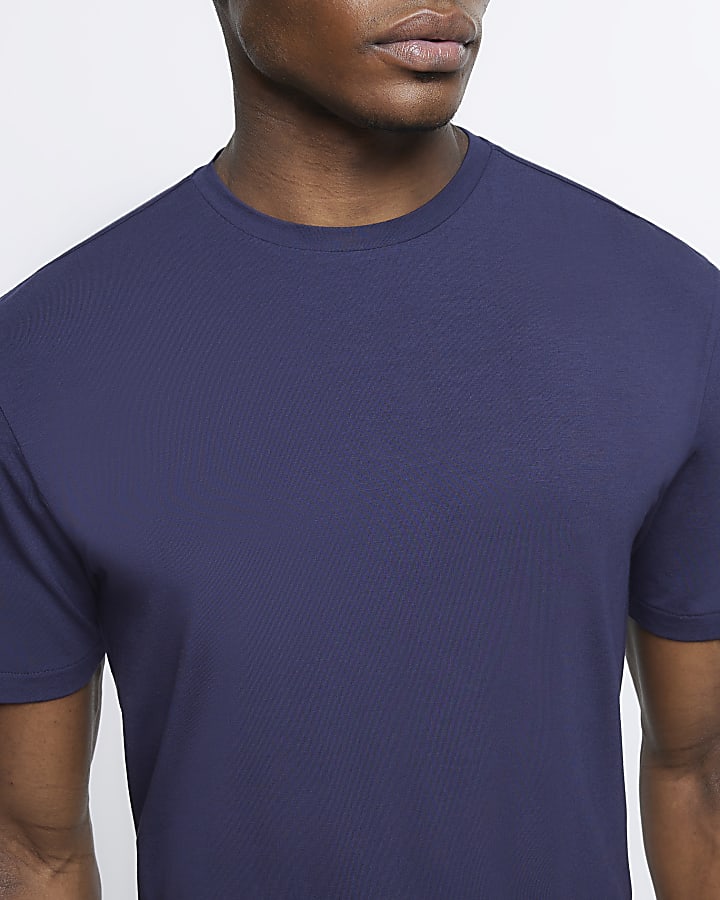 Navy slim fit t-shirt