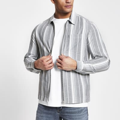 stripe overshirt