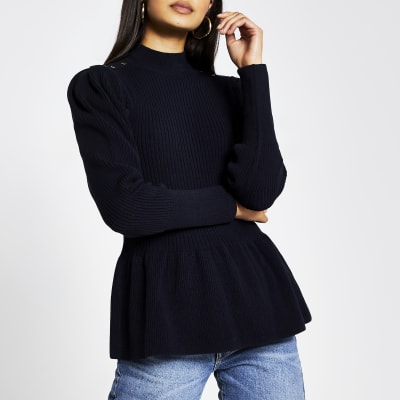 structured peplum top