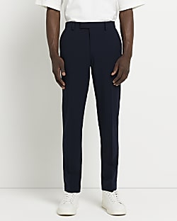 Navy Super Skinny fit suit trousers