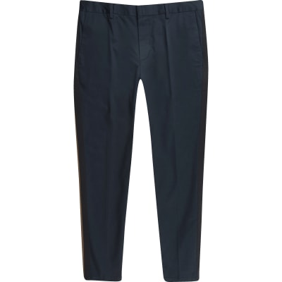 navy work trousers asda