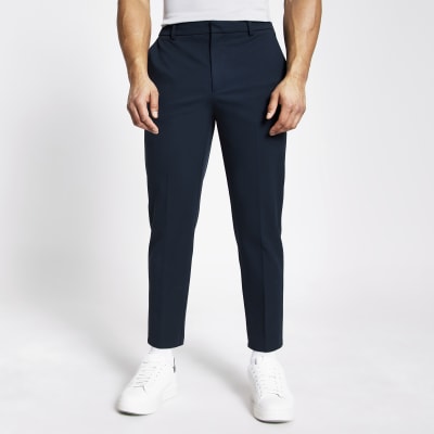 tapered twill pants