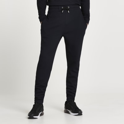 navy slim fit joggers womens