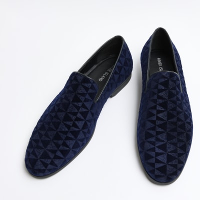 River island blue store loafers