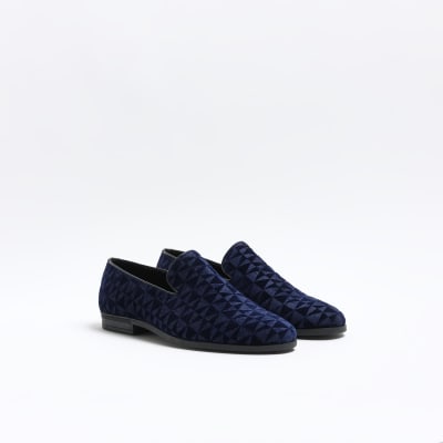 River island 2024 suede loafers