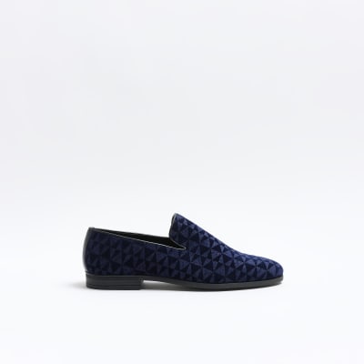 River island blue store loafers