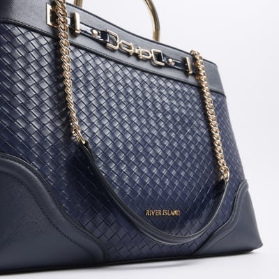 River island cheap navy handbags