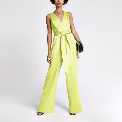 green jumpsuit river island