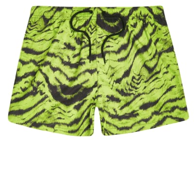 neon green swim shorts mens