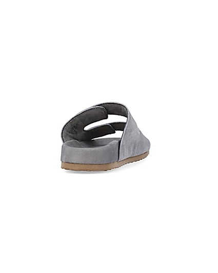 360 degree animation of product Nushu grey Suede Sandals frame-10