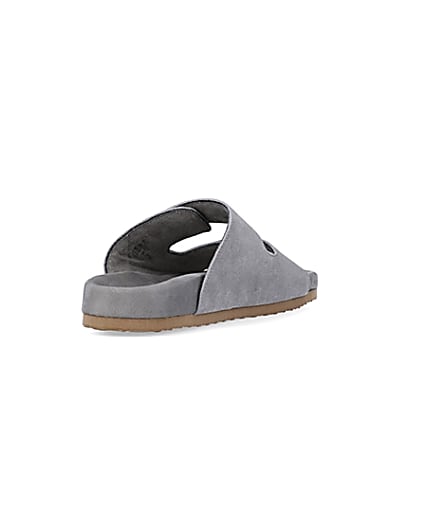 360 degree animation of product Nushu grey Suede Sandals frame-11