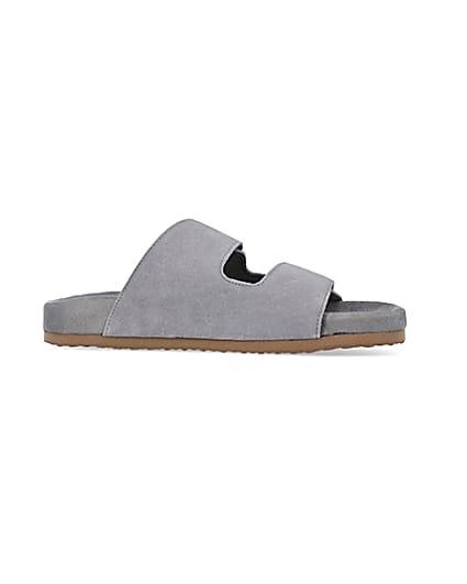360 degree animation of product Nushu grey Suede Sandals frame-16
