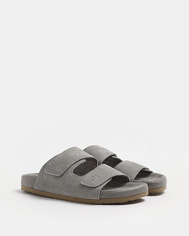 Nushu grey Suede Sandals