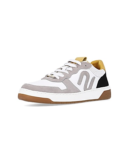 360 degree animation of product Nushu Stone Suede trainers frame-0