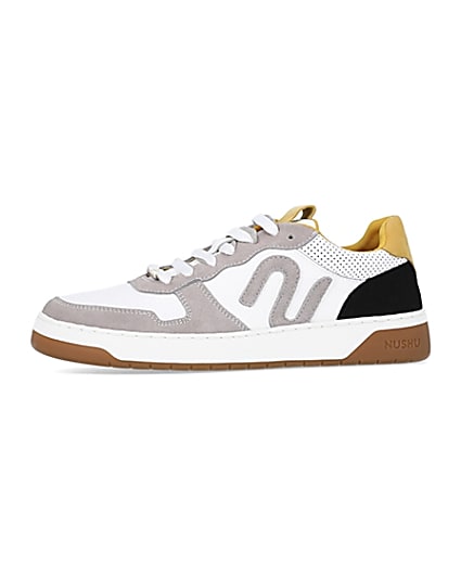360 degree animation of product Nushu Stone Suede trainers frame-2