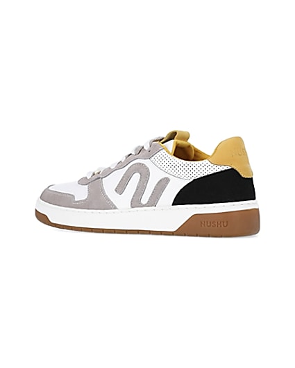 360 degree animation of product Nushu Stone Suede trainers frame-5