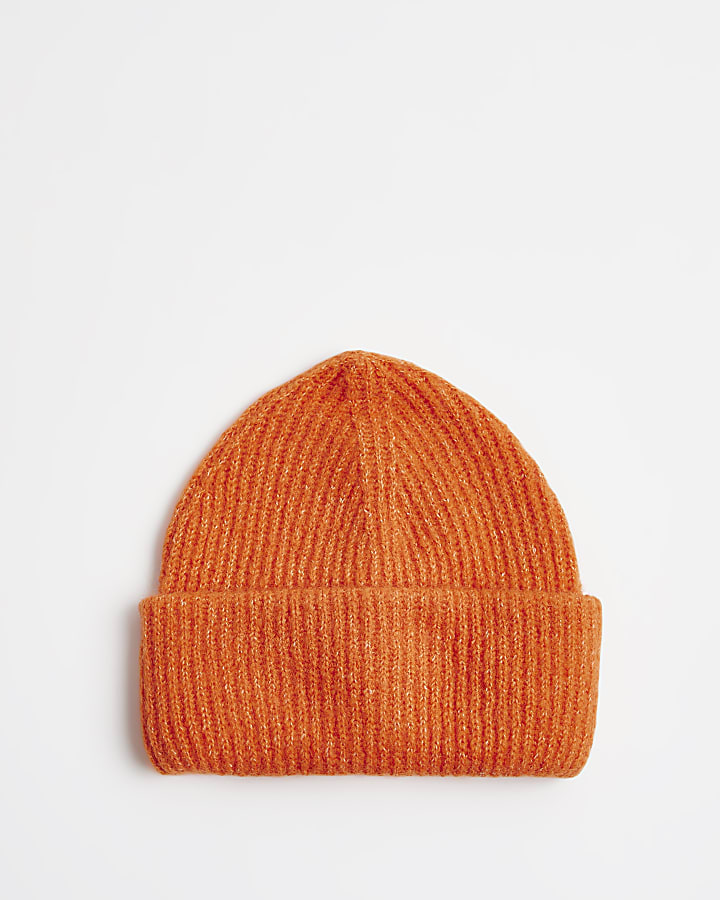 Orange Beanie hat