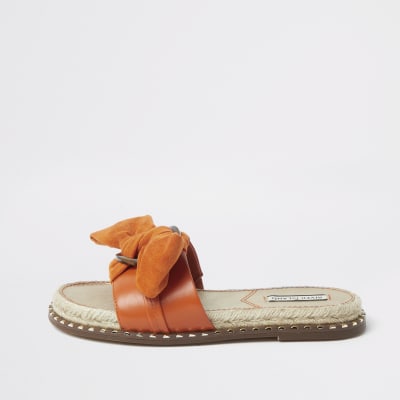 river island flat mules