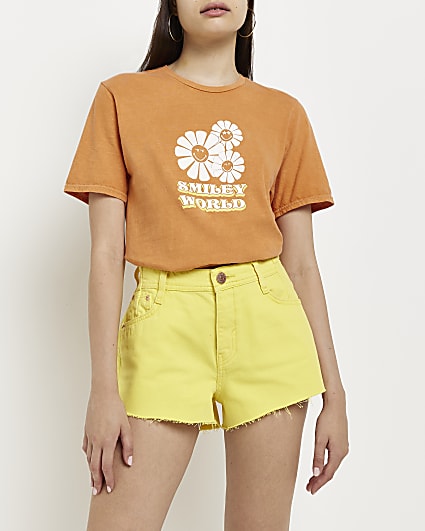 Orange graphic t-shirt