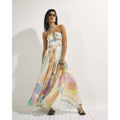 sachin and babi light blue dress with Jean | Maude Dress