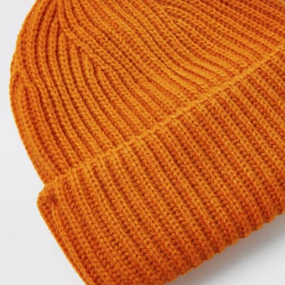 orange fisherman beanie