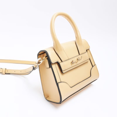 Orange mini cross body bag River Island