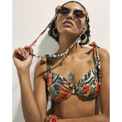 Orange Multi Charm Sunglasses Chain