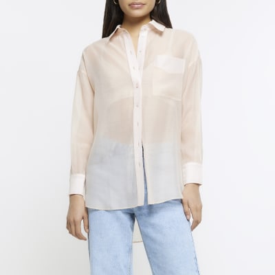 Orange oversized shirt