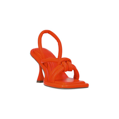 Orange sandals sales river island