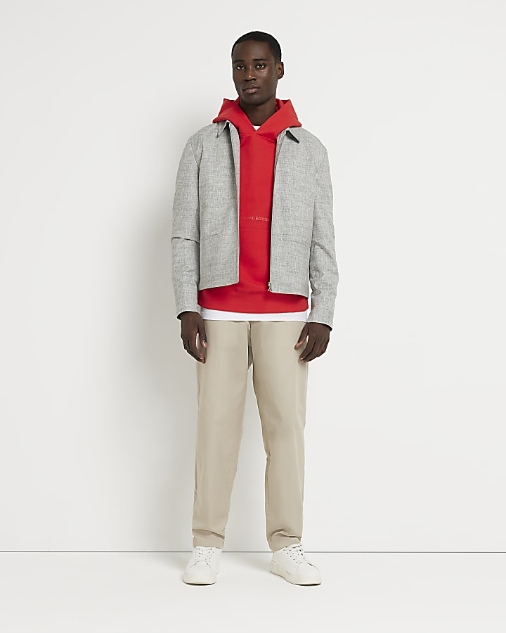 Orange Regular fit Blanc Editions hoodie
