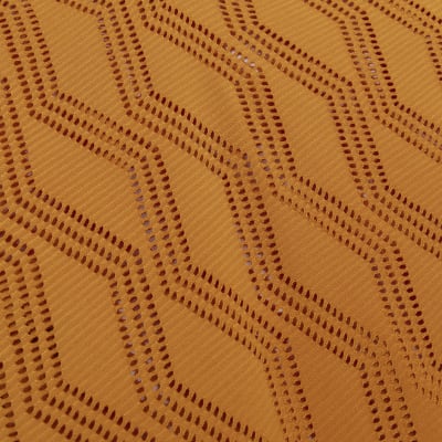 Orange regular fit burnout polo shirt