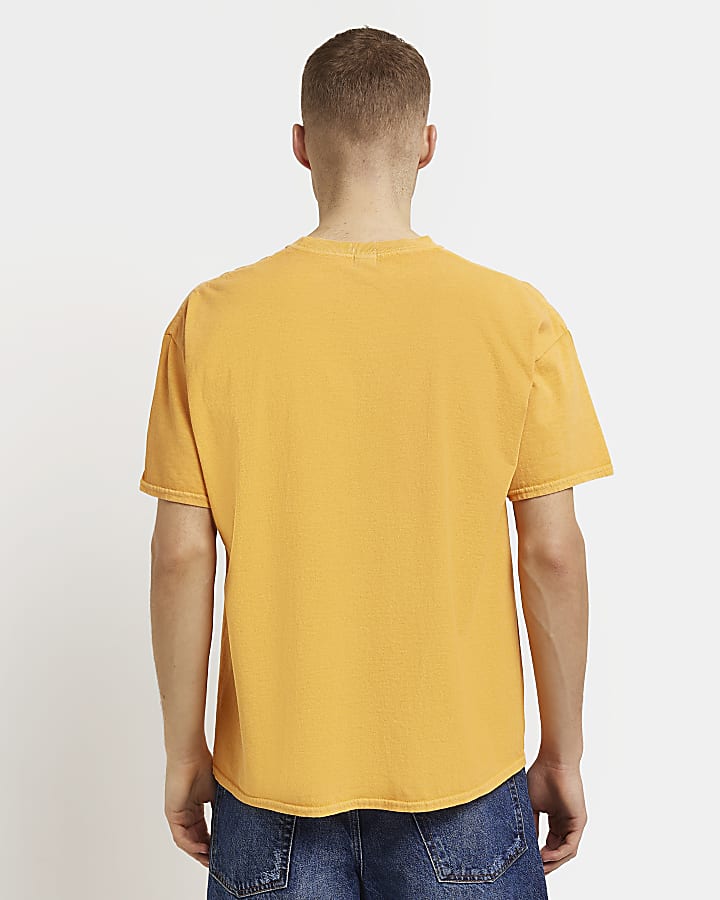 Orange Regular fit Fanta graphic t-shirt