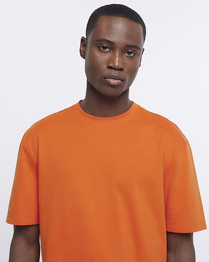 Orange regular fit t-shirt