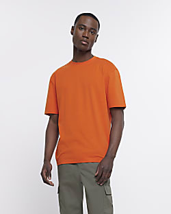 Orange regular fit t-shirt