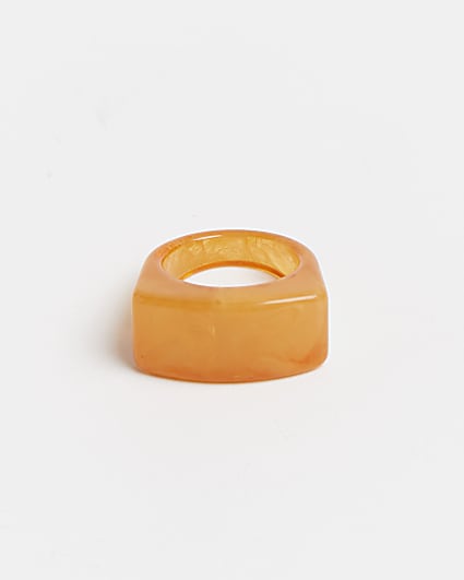 Orange resin ring