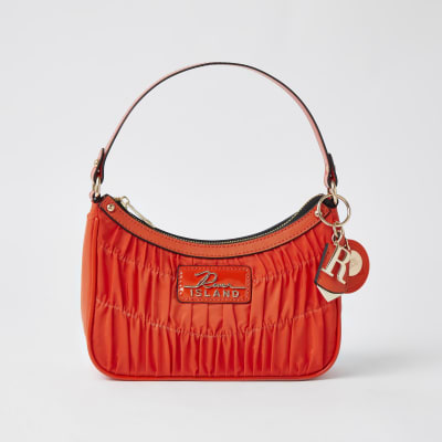 orange scrunch bag