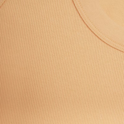 Orange Scoop Vest Top