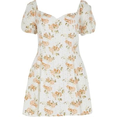 Short Sleeve Floral Dress