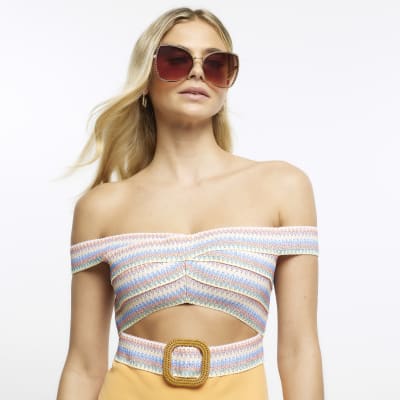 Bardot hot sale top swimsuit