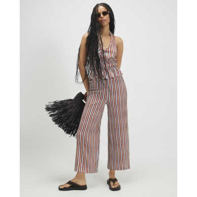 Stripe Textured Culottes