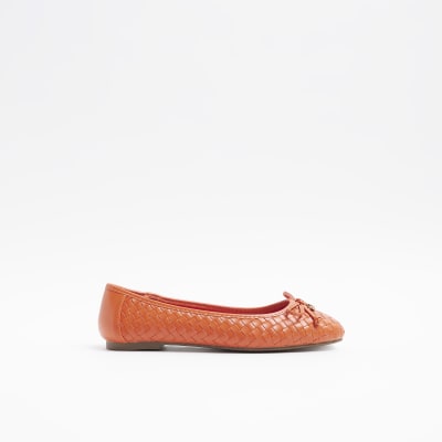 Orange court clearance shoes river island