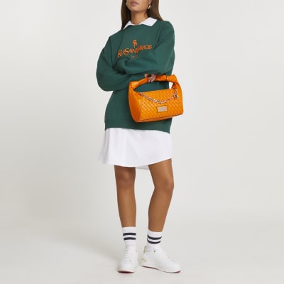 orange scrunch bag