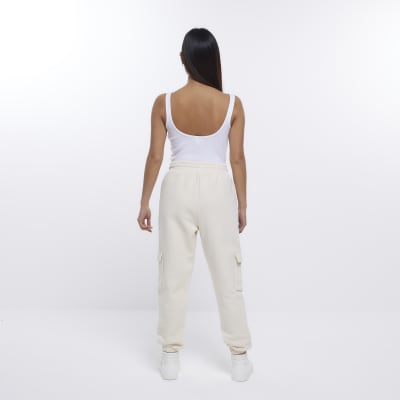 beige cargo joggers