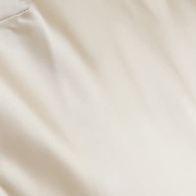 Petite beige maxi slip tank dress