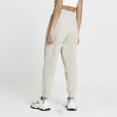 Petite beige RI cuffed joggers